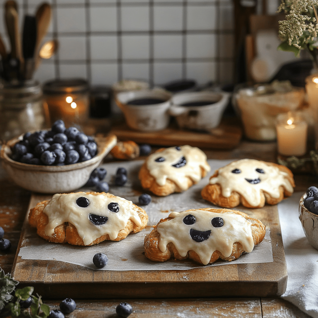 Spooky Vegan Blueberry Creatures