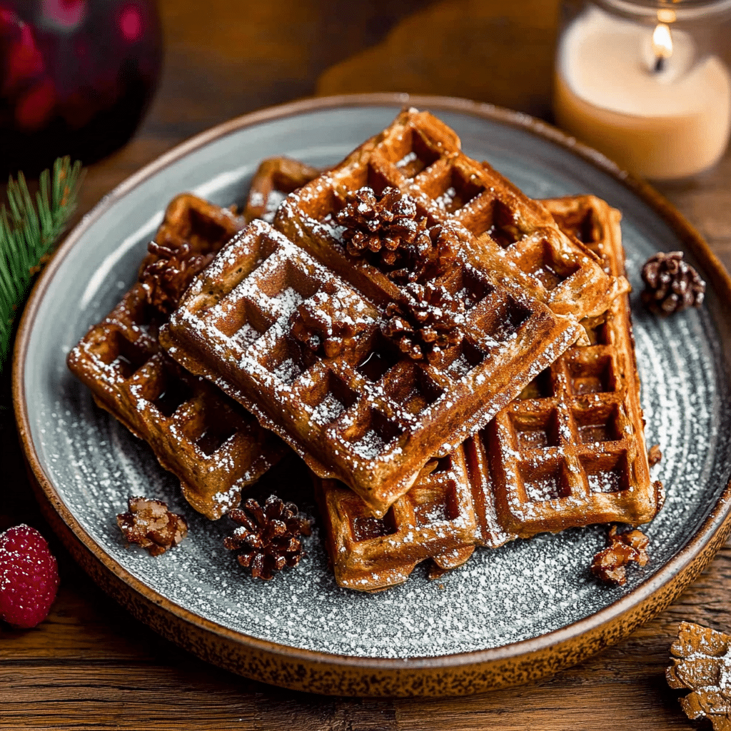 Gingerbread Waffles