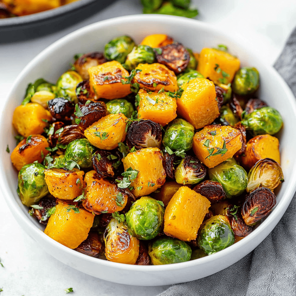 Butternut Squash and Brussel Sprouts