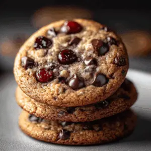 Cherry Chocolate Mocha Cookies