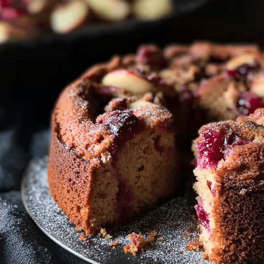 Apple Cranberry Bundt Cake