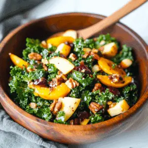 Autumn Kale Salad Dish