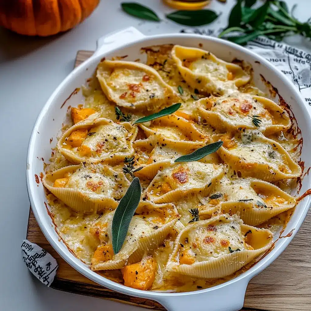 pumpkin and gouda stuffed shells