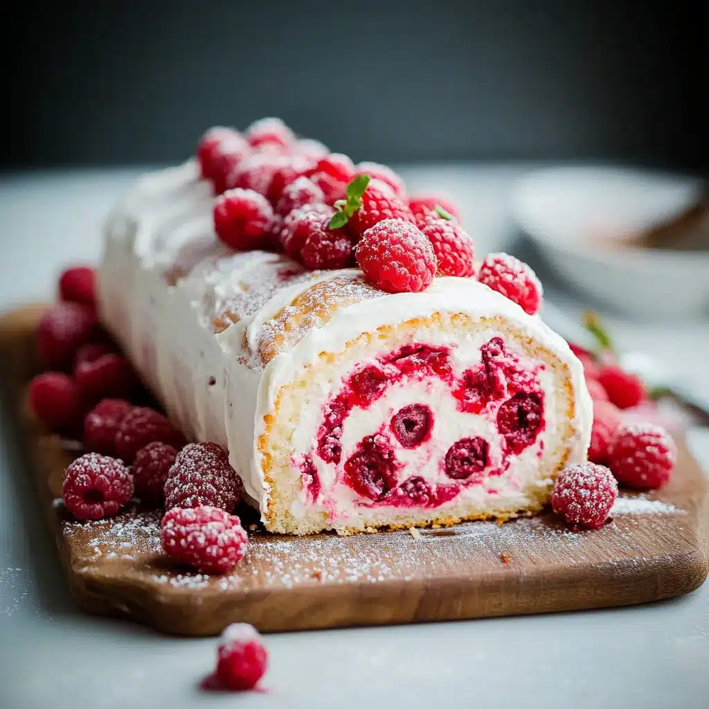 Raspberry Roll Cake Recipe Easy Elegant Layered Dessert