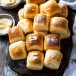 Salted Honey Butter Parker House Rolls