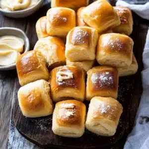 Salted Honey Butter Parker House Rolls