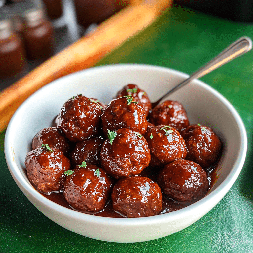 Bourbon Maple Meatballs