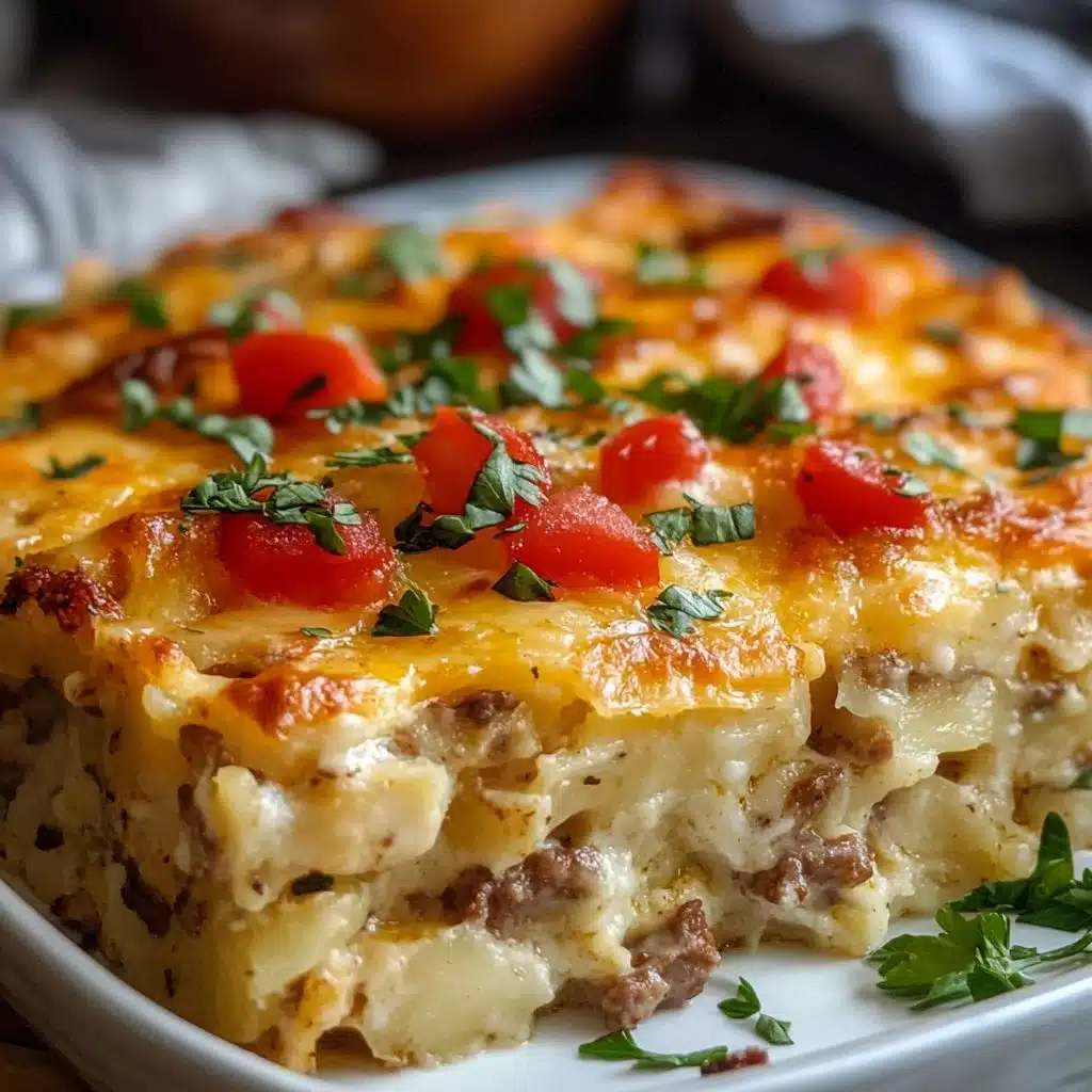 Delicious Pioneer Woman breakfast casserole served for brunch