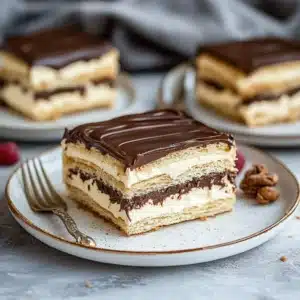 Indulging in a rich and decadent dessert that delights the senses