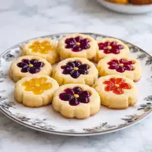 Colorful spring cookies decorated for Easter and spring festivities.