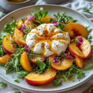 Fresh and colorful summer salad with seasonal vegetables and dressing