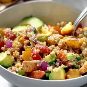 Tasty healthy recipe ingredients and final dish presentation